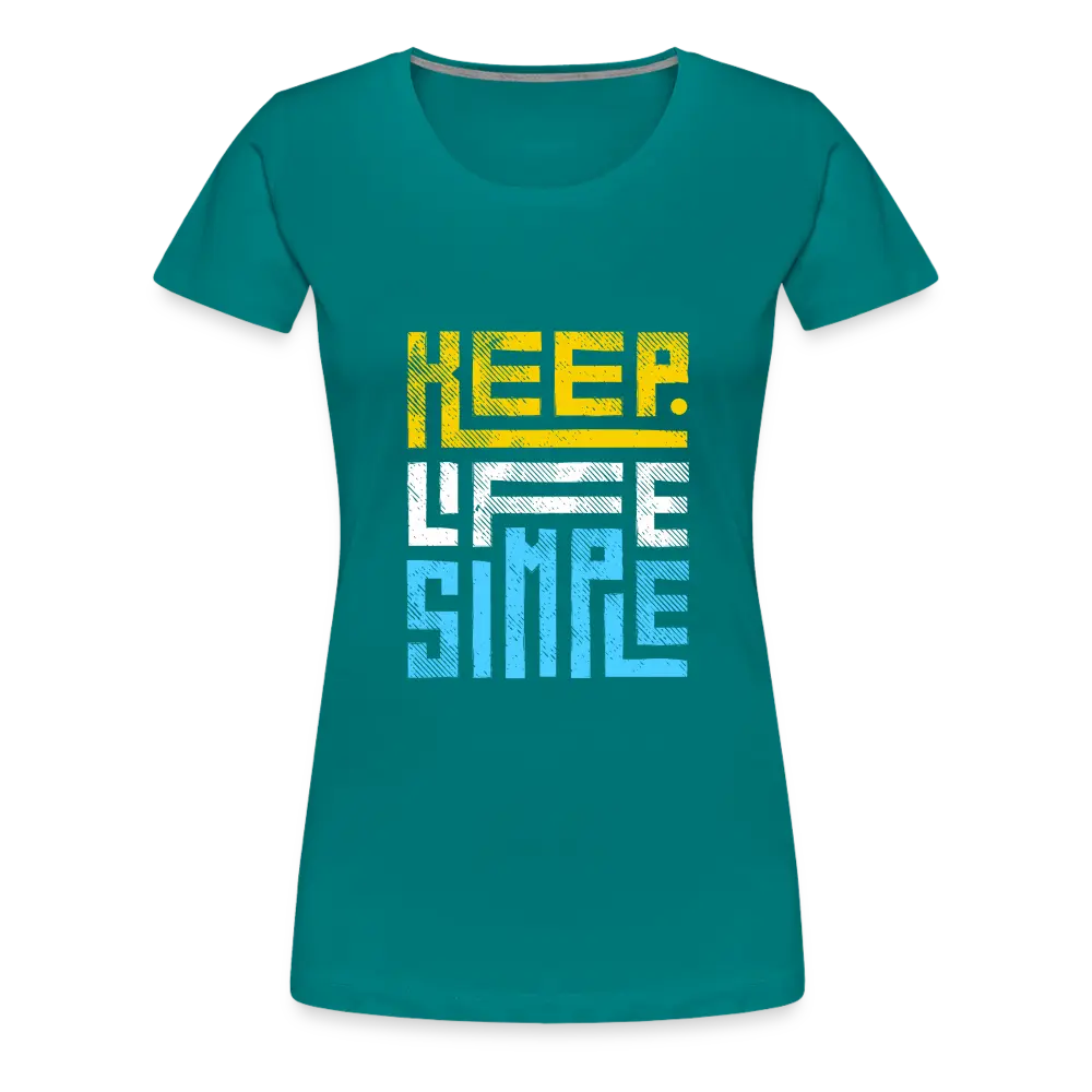 Keep Life Simple (Colored) - teal