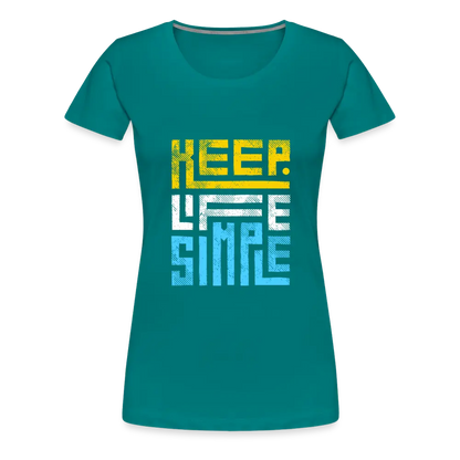 Keep Life Simple (Colored) - teal