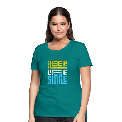 Keep Life Simple (Colored) - teal