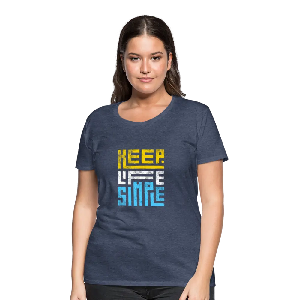 Keep Life Simple (Colored) - heather blue