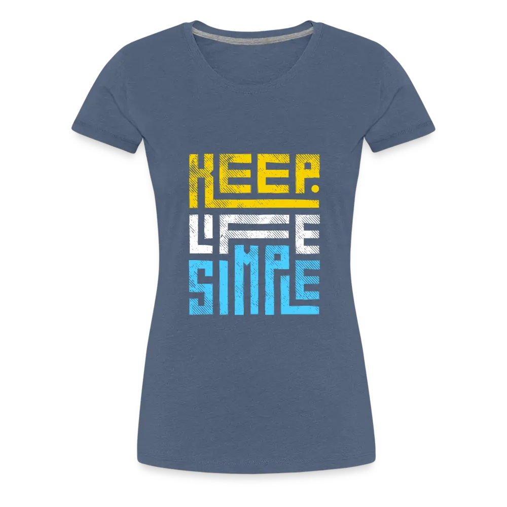 Keep Life Simple (Colored) - heather blue