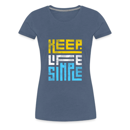 Keep Life Simple (Colored) - heather blue