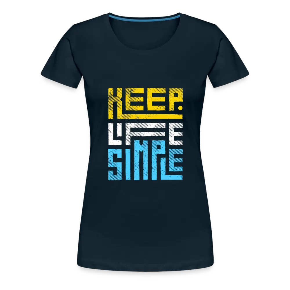 Keep Life Simple (Colored) - deep navy