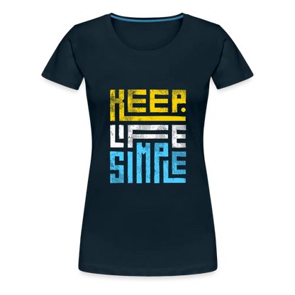 Keep Life Simple (Colored) - deep navy