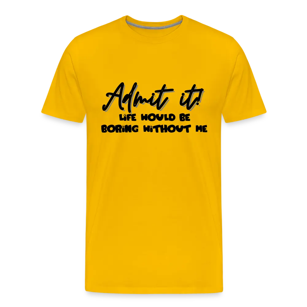 Boring Life Tee - sun yellow