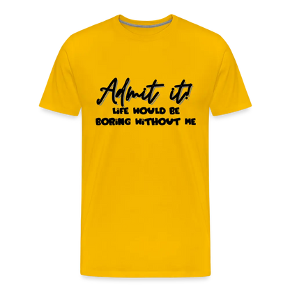 Boring Life Tee - sun yellow