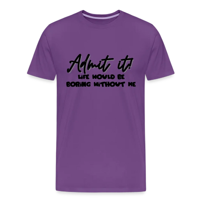 Boring Life Tee - purple