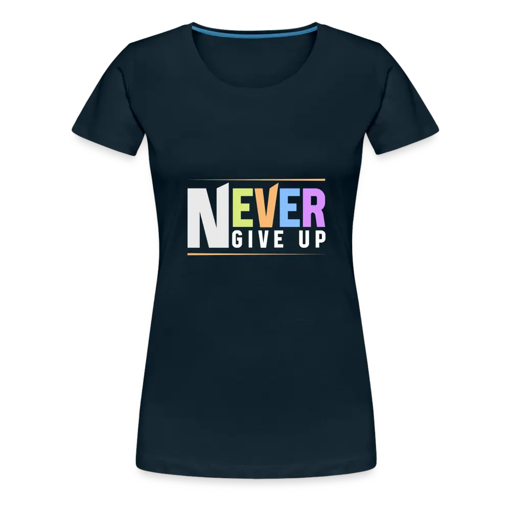 Never Give Up - deep navy