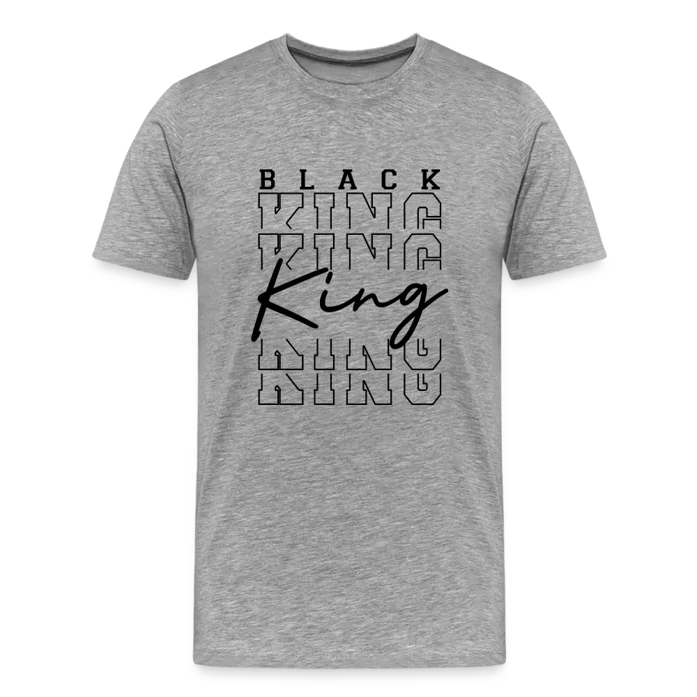 Black King Tee - heather gray