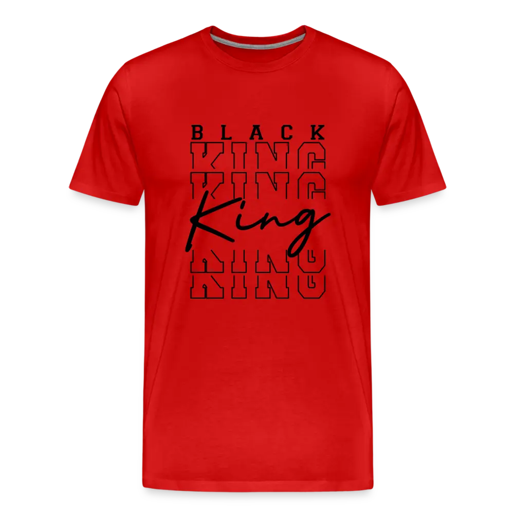 Black King Tee - red