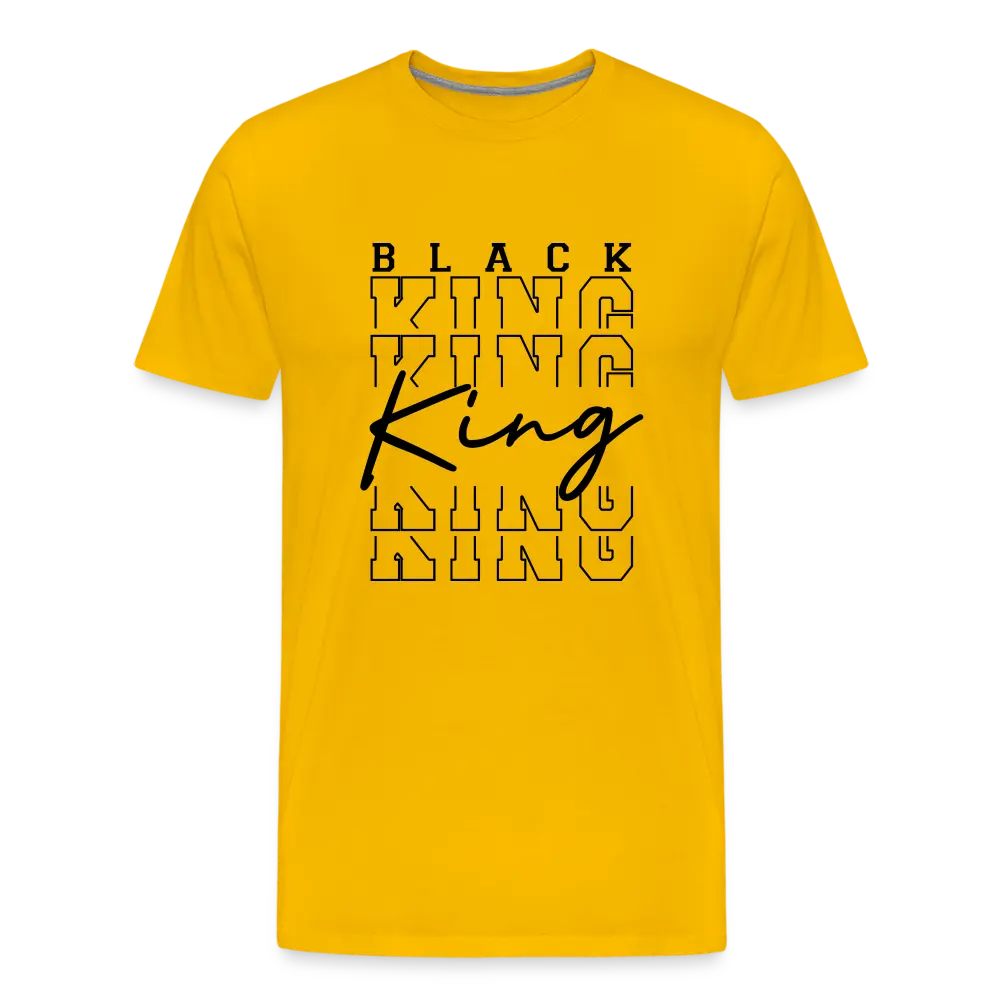 Black King Tee - sun yellow