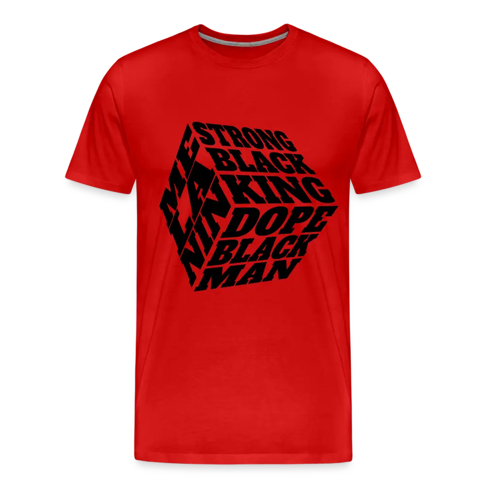 Stong Black & Dope T Shirt - red