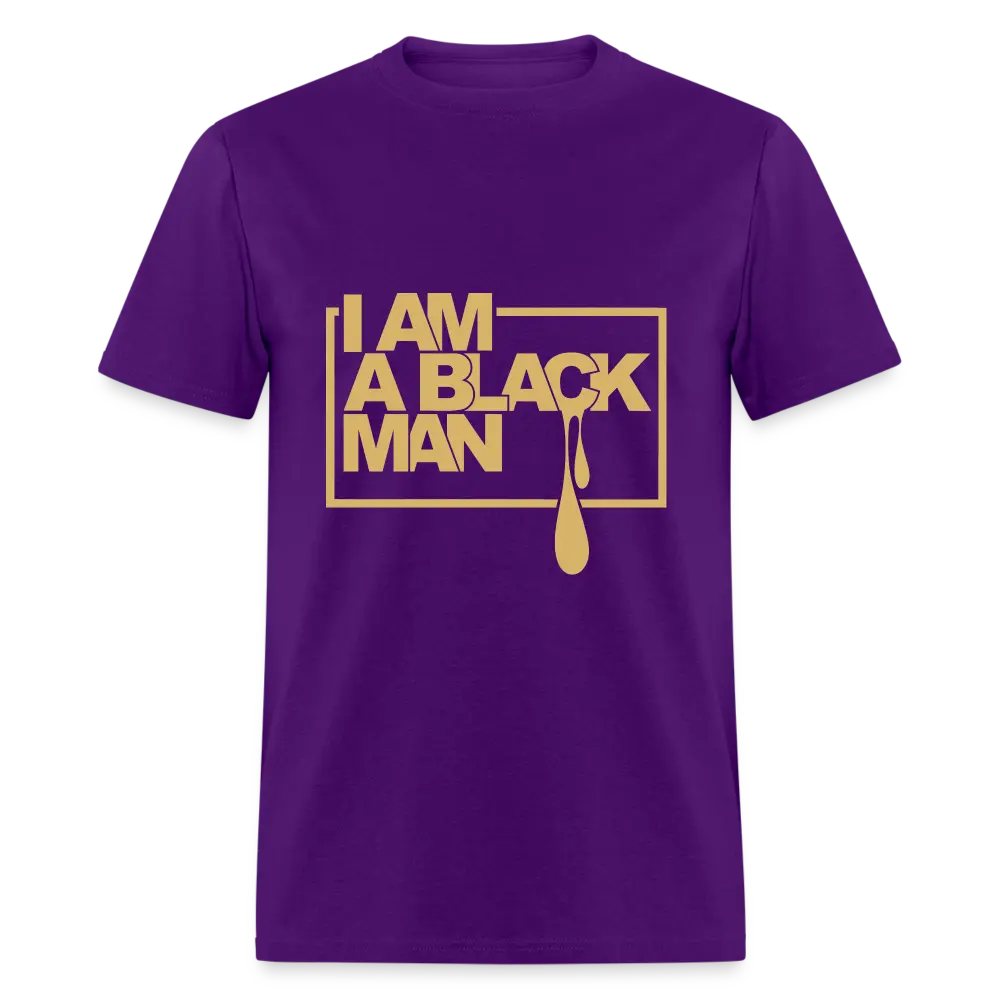 I am a Black Man" T-Shirt - purple